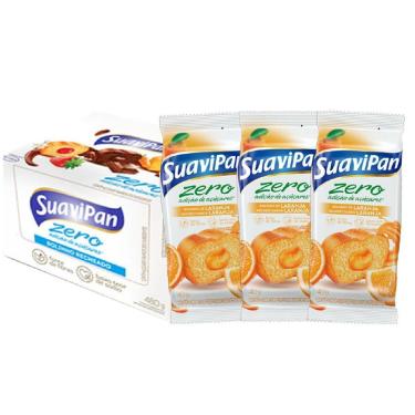 Imagem de Bolinho Zero Açúcar Laranja Suavipan Display C/ 12 Unid-Unissex