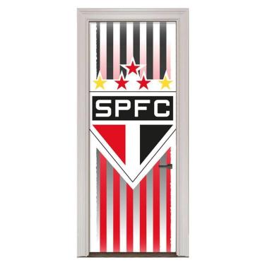 Imagem de Adesivo Vinil Para Portas Futebol São Paulo Fc