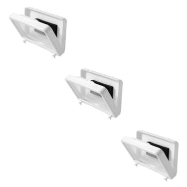 Imagem de Veemoon 3 Pecas estante suporte de parede para celular suporte celular banheiro Sem socos tela sensível ao toque capa protetora Acessórios caixa de celular plástico branco