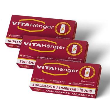 Imagem de 3X Vitahenger Suplemento Vitamínico 16 Flaconetes Cada