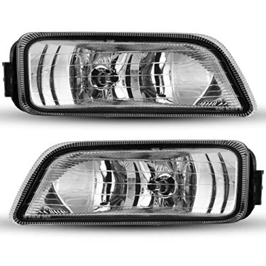 Imagem de AUTOWIKI Faróis de neblina para Honda Accord 2006-2007 JDM 4 portas Sedan, estilo japonês, 1 par com kit de fiação
