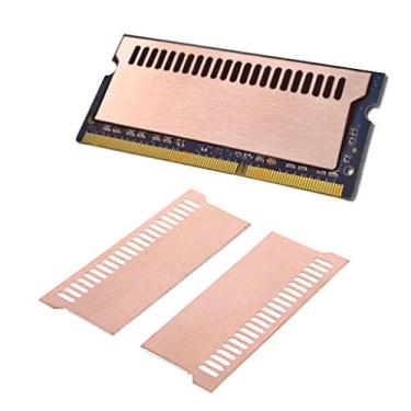 Imagem de Easycargo Laptop Memory Heatsink Kit, Copper Heat Sink + Pre-Applied Thermal Conductive Adhesive Tape, Cooler Heatsink Pad for Cooling Laptop Notebook Memory RAM DDR5 DDR4 DDR3 SODIMM