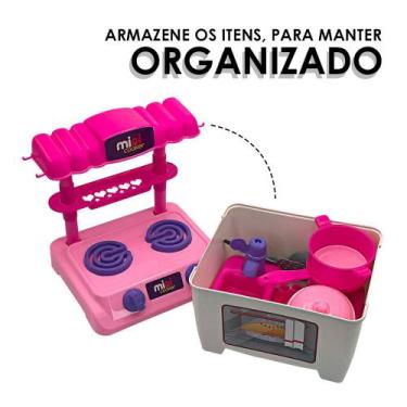 Imagem de Mini Fogão Brinquedo Cozinha Com Acessórios, Pia E Mesa Removíveis - B