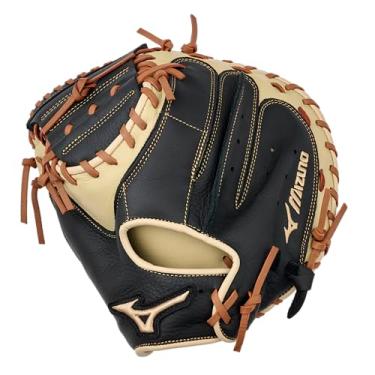 Imagem de Mizuno Luva para apanhador de beisebol juvenil Samurai GXC95Y3 83,8 cm, luva para mão esquerda
