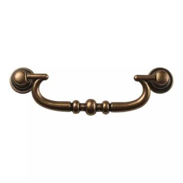 Imagem de Puxadores de barra de gaveta de bronze 4,4" alças decorativas vintage maçanetas antigas para armário armário cômoda caixa de madeira