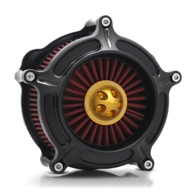 Imagem de Para harley davidson Sportster filtro de ar street road glide M8 softail dyna 103 107 entrada de ar Road King touring (OPS preto - vermelho - spike dourado, modelo A: Sportster 883 1200)