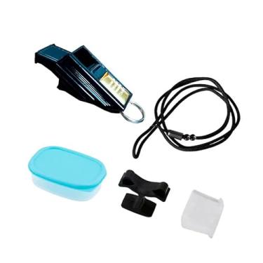 Imagem de Apito Juiz Profissional Som Alto 115 Decibéis com Dedal e Acessórios