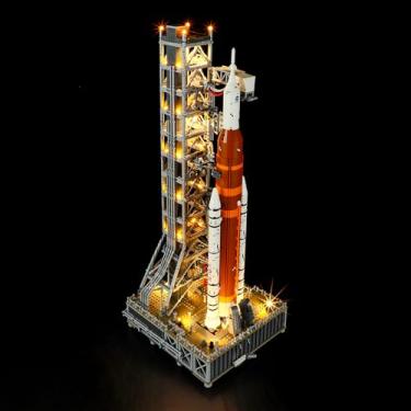 Imagem de MENZAVA LED Light Set Compatible with Lego 10341 NASA Artemis Space Launch System Icons Building Blocks Model - Model Set NOT Included