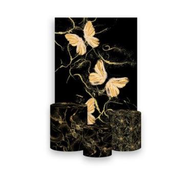 Imagem de Painel De Festa Vertical 1,50 x 2,20 + Trio De Capas Cilindro - Asas D