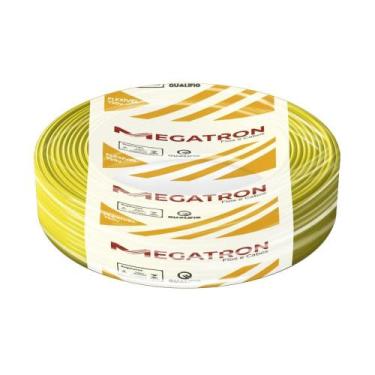 Imagem de Cabo Flexível Megatron 6MMx100M Rolo 750V Amarelo