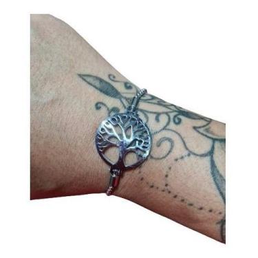 Imagem de Pulseira Árvore Da Vida Ajustável Aço Inox