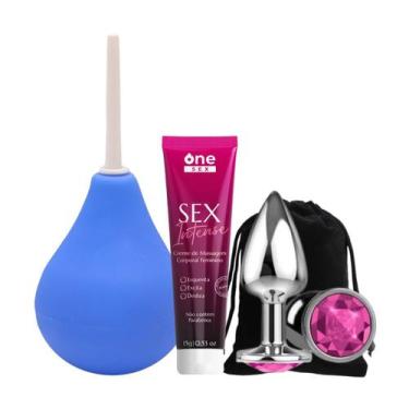 Imagem de Kit Ducha Higienica + Plug Anal Tamanho P + Sex Intense Gel Excitante 
