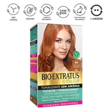 Imagem de Tonalizante Bio Extratus 84 Louro Claro Acobreado Sem Amônia