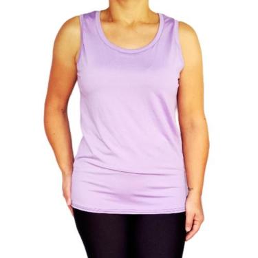 Imagem de Camiseta Feminina Regata Básica Lisa Suplex Light Pp ao Plus Size - SE