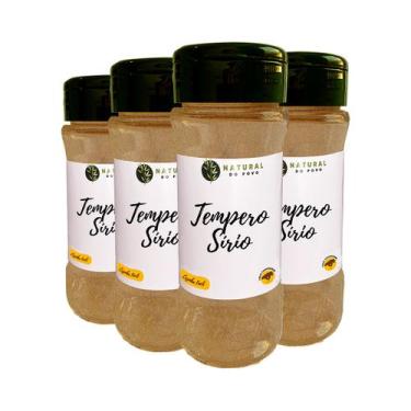 Imagem de Tempero Sírio Em Pó Ingredientes Selecionados Premium Kit 4 Pote com D