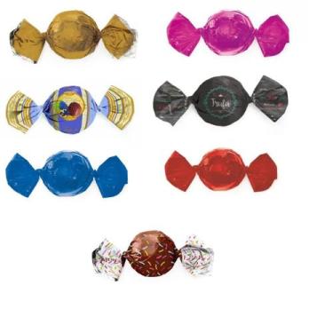 Imagem de Kit 200un embalagem para Trufas e Bombons Liso 15x16cm - Genérica