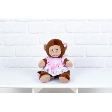 Imagem de PELUCIA SAFARI MACACO PROVENCE 22 CM - VESTIDO COM LESE (rosa liso)
