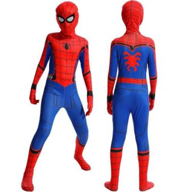 Imagem de Traje de Cosplay do Homem-Aranha - Fantasia Zentai para Crianças e Adu