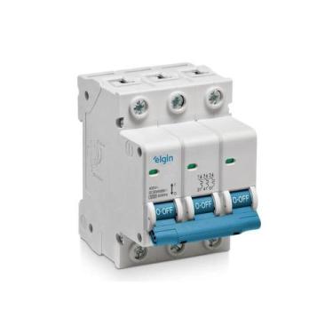 Imagem de Disjuntor din tripolar 63a curva c 3ka branco elgin