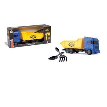 Imagem de Caminhão Truck Dump Com Pá - Orange Toys