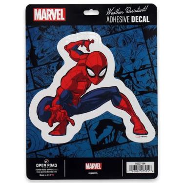 Imagem de Adesivo de vinil Marvel Spider-Man Web - Adesivo divertido do Homem-Aranha para carro - Ótima ideia de presente