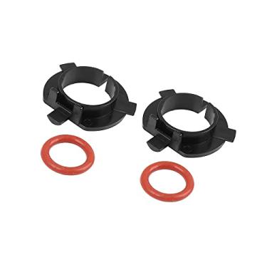 Imagem de ACROPIX Adaptador de farol LED H7 Suporte de retentor de lâmpada frontal adequado para Mitsubishi Outlander 2 peças preto