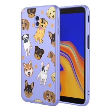 Imagem de KOARWVC Capa de celular para Galaxy J6 Plus, capa para Samsung Galaxy J6 Prime, SM-J610 capa fofa com design de padrão de gato, capa protetora fina de TPU macio para celular Samsung Galaxy J6 Plus,