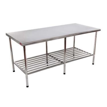 Imagem de Mesa Aço Inox 430 1,90x0,90 Multiuso - Imeca