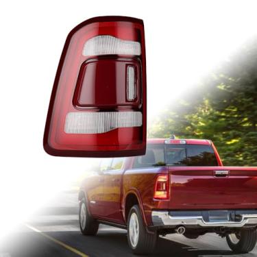 Imagem de Astra Depot Substituição do conjunto da lanterna traseira de LED esquerdo para Dodge Ram 1500 2019-2024 com seta de freio de ponto cego, lâmpada traseira reversa, lado do motorista CH2800219