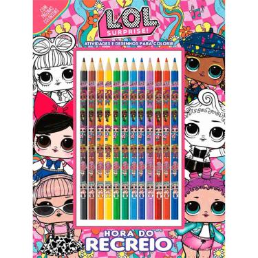 Imagem de Livro de Atividades e Colorir L.O.L. Surprise! Hora do Recreio com Lápis de Cor