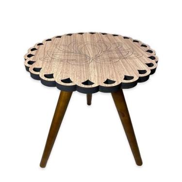 Imagem de Mesa De Canto Apoio Pequena Decor Tamako - Ref 08 Madeira