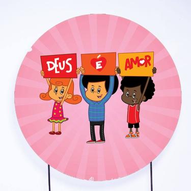 Imagem de Painel Decorativo para Festa 1,50x1,50 metros Vesti Fácil com Elástico 3 Palavrinhas - Fera Print