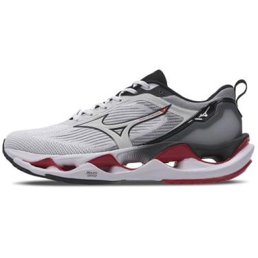 Imagem de Tênis de Corrida Masculino Mizuno Wave Stratos 3, Branco, 38