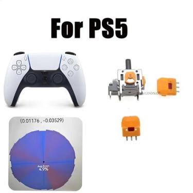 Imagem de Joystick Analógico Hall Effect PS5 V5 DualSense Alta Precisão Anti-Dri