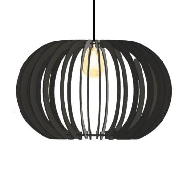 Imagem de Luminária Teto Tipo Pendente Deusa Mdf Completa - Preta