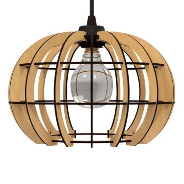 Imagem de Luminária Teto Tipo Pendente Magnética Mdf - Completa Mdf Cru