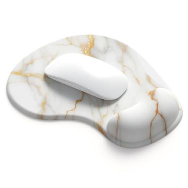 Imagem de Mouse pad de escritório com suporte de pulso de gel - mouse pad ergonômico para mesa para jogos - Design gamepad base de borracha para laptop - silicone antiderrapante superfície texturizada especial