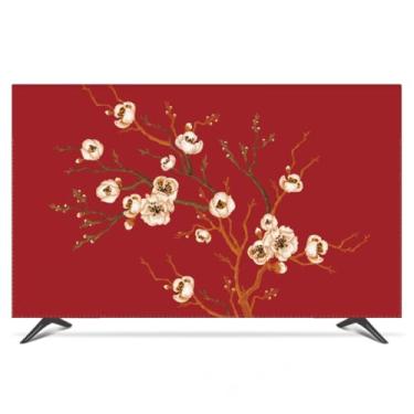 Imagem de Capas de TV Capa protetora para monitor LCD/LED para tela de cristal líquido protetor de tela de computador para televisão protetor à prova de poeira interior quarto sala de estar decoração capa