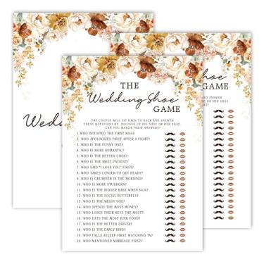 Imagem de Jogos de chá de panela, jogos de festa de casamento floral de outono, o jogo de sapatos de casamento - Jogos de despedida de solteira, ideias de jogos de festa de noivado, lembrancinhas de suprimentos