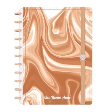 Imagem de Caderno de Disco Inteligente Personalizado Iscool G Lírico Abstrato Waves Nude