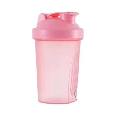 Imagem de Garrafa Shaker Portátil De Plástico De 400ml Para Misturar Whey Protei