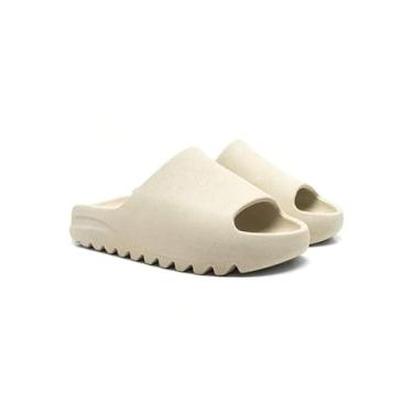 Imagem de Chinelo Sandália Slide Nuvem Unissex EVA Ortopédico Leve Confortável (Champanhe, BR, Adulto, Numérico, 42)