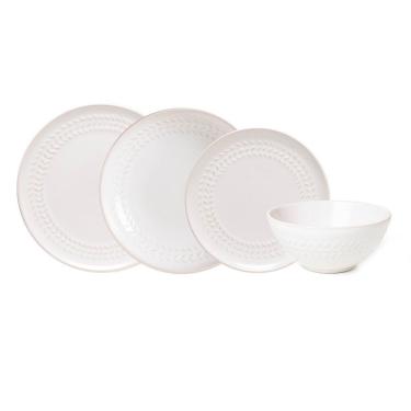 Imagem de Jogo Copa E Cia 16 Peças Tramato Em Cerâmica Off-white