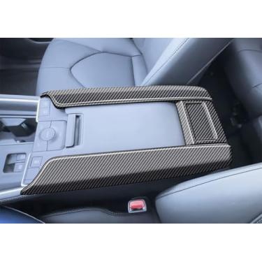 Imagem de TERDARAY Acabamento da capa da caixa de apoio de braço compatível com Toyota New Grand Highlander 2024 2025 console central protetor de caixa de apoio de braço interior acessórios de carro ABS 1 peça