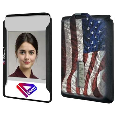 Imagem de IDGemz Porta-crachá para até 4 emblemas - Feito nos EUA! (comporta 1 ficha)