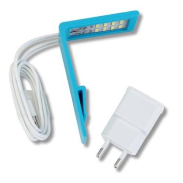 Imagem de Luminária LED de 5W, adequada para pequenos aquários com plantas aquáticas (Azul)