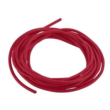 Imagem de Tubo de borracha de látex natural ID 1/20.3 cm, 1/10.2 cm OD, 5.0 m Comprimento para Slingshot Catapult Sporting Elastic Band Hose (Vermelho)
