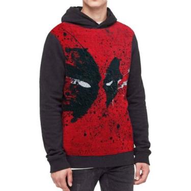 Imagem de Moletom Com Capuz Deadpool Full Print Ref:22 - smoke, Preto, M
