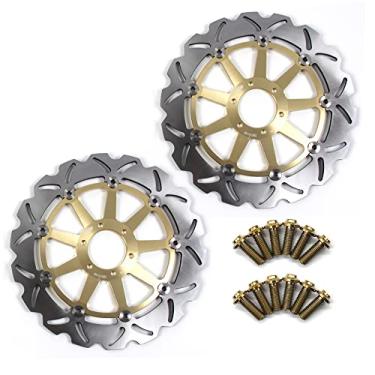 Imagem de Discos de freio dianteiros Arashi Rotores com parafusos de montagem para Yamaha TZR250 89-92, YZF750R 93-97, YZF750SP 93-97, FZR750R 89-92, FZR1000 EXUP 90-95, FZR1000 GENESIS 89-92, FZR1000 EXUP 90