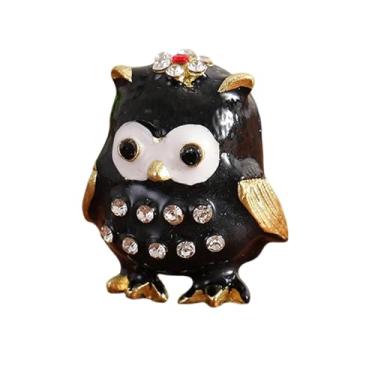 Imagem de oshhni Caixa de joias de, porta-anéis criativo, estatueta de, organizador de joias para anéis, brincos, colares, decoração para casa, Preto